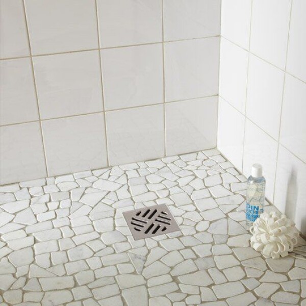 30.5X30.5 GALETS BLANC