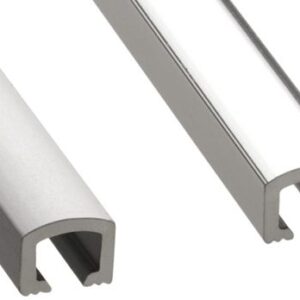 PROFILE LISTEL ALU "U" 10x8 ARGENT MAT
