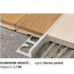 PROFILE ARRET DROIT ALU ANOD.MAT H06X2.7ML