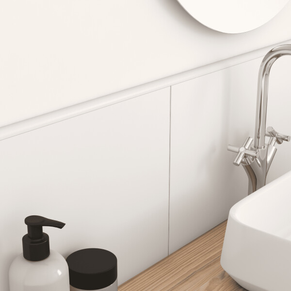 PROFILE 1/4 ROND ALU BLANC H06MM 2.7ML