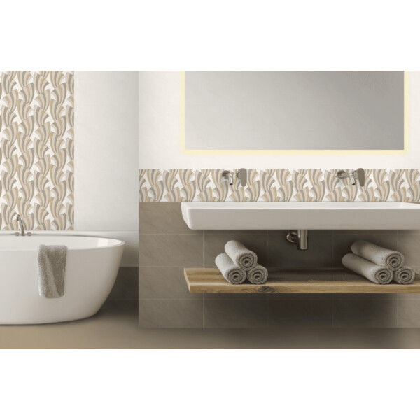25X40 CORAIL GLOSSY BEIGE DECO