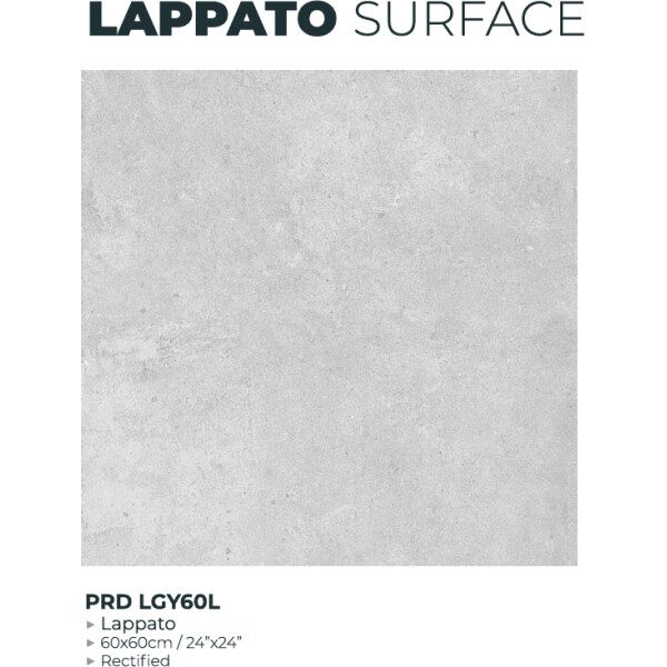 60X60 PARADA GRIS CLAIR LAPATO - REF GENERIQUE