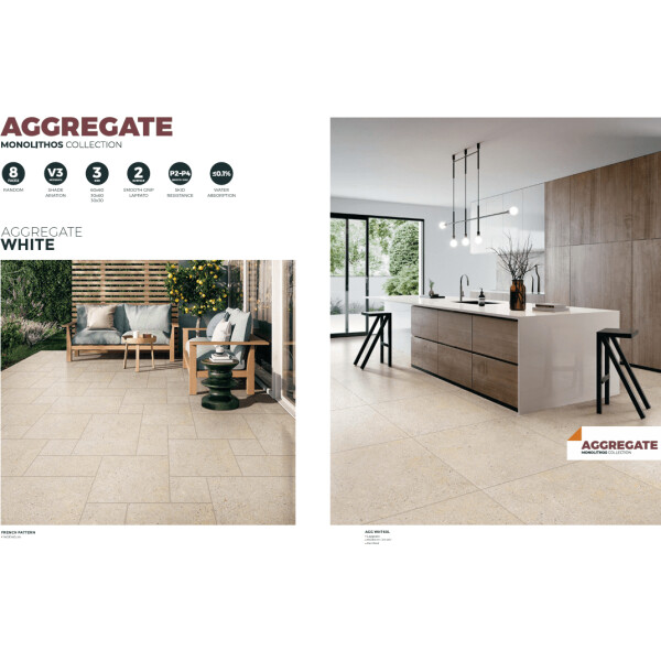 60X60 AGGREGATE BEIGE SMOOTH GRIP - REF GENERIQUE