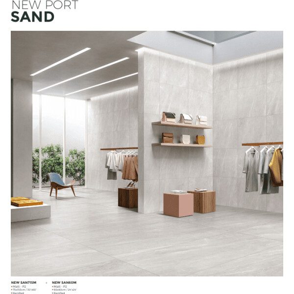 60X60 NEW PORT GRIS CLAIR MAT - REF GENERIQUE