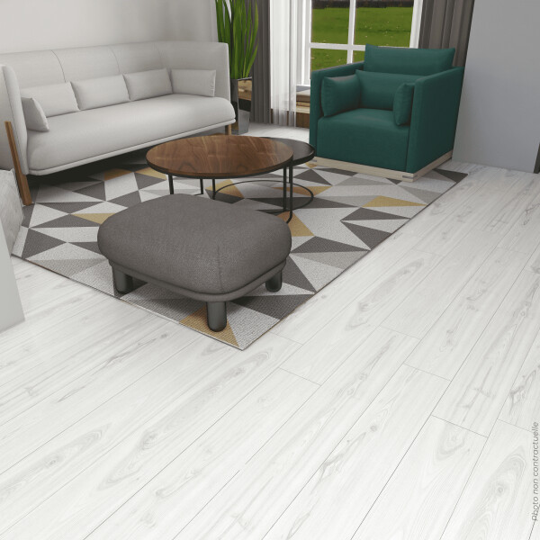 SOL SOUPLE LAMES PARQUET 17.8X121.9 BLANC EP 5.05