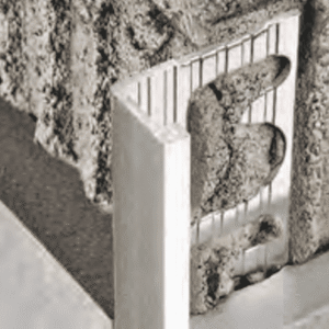 PROFILE ARRET DROIT ALU NOIR MAT H08MM