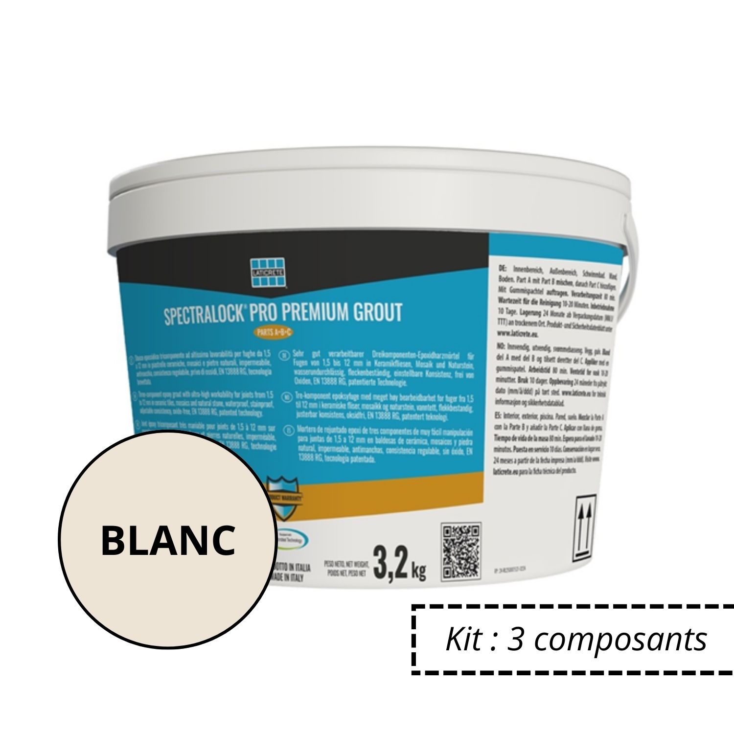 CIMENT JOINT EPOXY BLANC 3.2KG SPECTRALOCK PRO