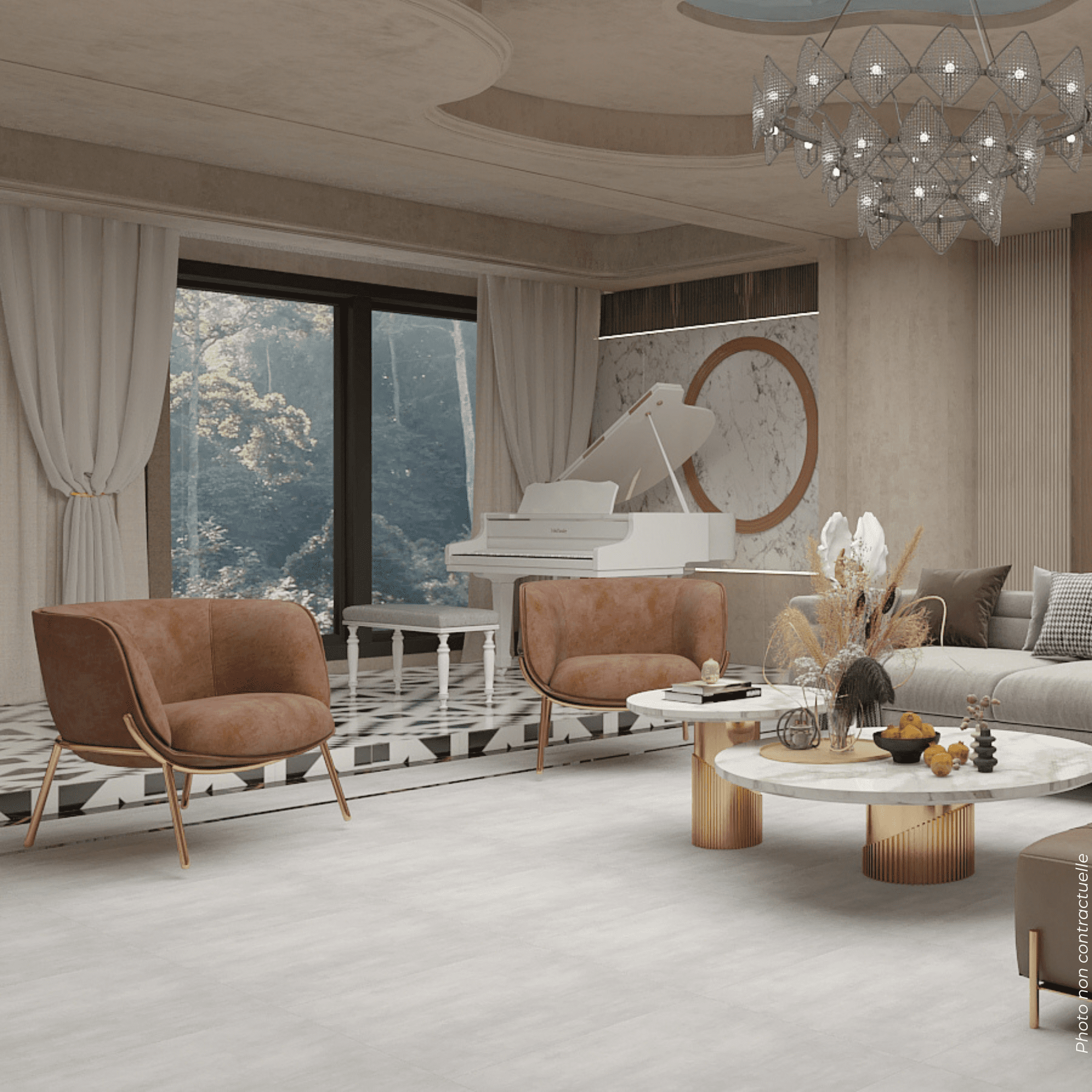60X60 BE GRIS CLAIR R9 12.96M2 - LOT692